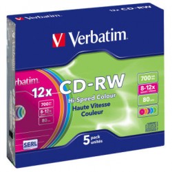 VERBATIM CD-RW 700MB 43167 COLOR