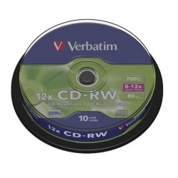 VERBATIM CD-RW 700MB 8-12X 43480