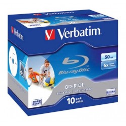 VERBATIM BLU-RAY 50GB 6X WIDE PRINTABLE JC/43736/43735