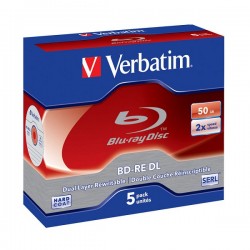 VERBATIM BLU-RAY RW DISK 50GB/DUAL LAYER/BD-RE 2X 43760