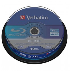 VERBATIM BLU-RAY 50GB/DUAL LAYER/6X/43746/SP/10/TW