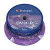 VERBATIM DVD+R 4.7GB 16X 43500 AZO MATSILVER SPINDLE 25/200