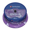 VERBATIM DVD+R 4.7GB 16X 43500 AZO MATSILVER,SPINDLE 25/200