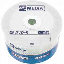MYMEDIA DVD-R 4.7GB 16X 50PK WRAP 69200