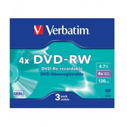 VERBATIM DVD-RW 4.7GB 4X SLIM CASE 43635