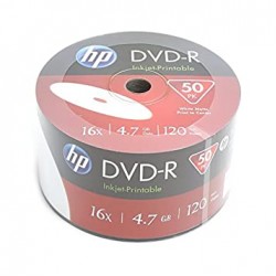 HP DVD-R 4.7GB 16X 50PK BULK PRINTABILNI 23-118MM/69302