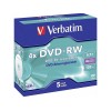 VERBATIM DVD-RW 4.7GB 4X 5 PACK JEWEL CASE 120MIN