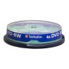 VERBATIM DVD-RW 4.7GB 4X 43552 MATT SILVER
