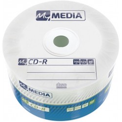 MYMEDIA CD-R 52X 50PK WRAP 700MB 69201