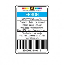 IIMAC-AMERICAN INK JET CORPORATION USA REFIL EPSON SUBLIMACIONA CYAN 300ECY/1400/1430 WF/XP