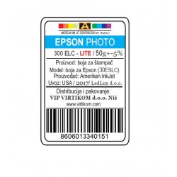 IIMAC-AMERICAN INK JET CORPORATION USA REFIL EPSON SUBLIMACIONA LIGHT C 300ELC/1400/1430 WF/XP
