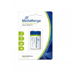 MEDIARANGE GERMANY PUNJIVE BATERIJE-AKUMULATORI NIMH ACCU 6HR61/HR22/E-BLOCK/9V/300MAH/MRBT124