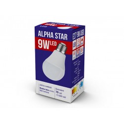 ALPHA STAR LED SIJALICE E27/9W/800LM/6.400K/15.000H/