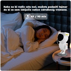 PROSTO DEKORACIJA ASTRONAUT-ZVEZDANO NEBO SA DALJINCEM