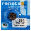 RENATA SWITZERLAND BATERIJE SILVEROXIDE 1.55V/364/SR621SW/SREBRO OKSID/DUGME BATERIJA SAT