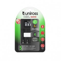 UNIROSS FRANCE PUNJACI USB DO 4 KOM ACCU AA/AAA/  LCD DISPLAY BRZI