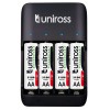 UNIROSS FRANCE PUNJACI USB DO 4 KOM ACCU AA/AAA/ I DO 2 OD 9V
