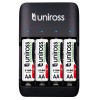 UNIROSS FRANCE PUNJACI DO 4 KOM ACCU AA/AAA/ I DO 2 OD 9V