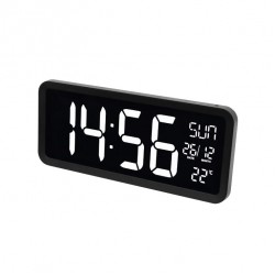 HOME SAT ZIDNI VELIKI (37CMX16CM) DIGITALNI+TEMP+DATUM