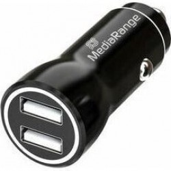 MEDIARANGE GERMANY ADAPTERI DUAL AUTO PUNJAC SA 2 USB-A -3.4A-5V MRMA103-03