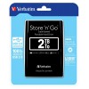 VERBATIM HDD 2.5'' 2TB USB 3.0 53177 BLACK PORTABLE 6.35CM