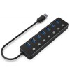 GEMBIRD USB HUB UHB-U3P7P-01 7-PORT USB 3.1 (GEN 1) HUB SWITCHES