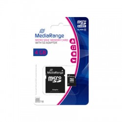 MEDIARANGE GERMANY MEMORIJSKE KARTICE 4GB MICRO SDHC+ADAP C10/MR956
