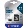 VERBATIM MEMORIJSKE KARTICE MICRO SDXC CARD PRO U3 C10 64GB INCL ADAPTER