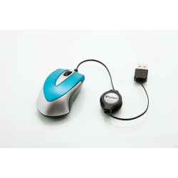 VERBATIM MISEVI USB GO-MINI OPTICAL TRAVEL CARIBBEAN BLUE 49022