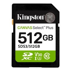 KINGSTON MEMORIJSKE KARTICE SD 512GB SDS3/512GB C10 U3 READ UP TO 150MB/S