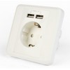 GEMBIRD KABLOVI EG-ACU2A2-01 AC SHUKO + 2USB 2.4A
