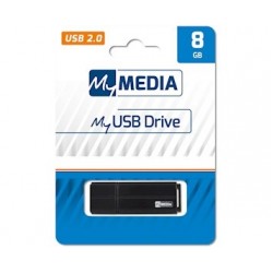 MYMEDIA USB FLASH MEMORIJE 8GB DRIVE 2.0 BLACK