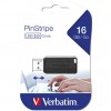 VERBATIM USB FLASH MEMORIJE 16GB PINSTRIPE BLACK 49063