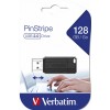 VERBATIM USB FLASH MEMORIJE PINSTRIPE USB 2.0 128GB BLACK