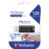 VERBATIM USB FLASH MEMORIJE 128GB DRIVE 3.2 PINSTRIPE BLACK 49319